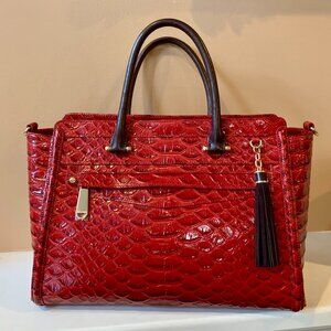 Brahmin Harper Scarlet Vardo satchel UNICORN HTF